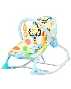 Baby Bouncer with Adjustable Seat and Toys