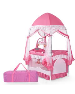 Detachable Four Poster Travel Cot / Playpen