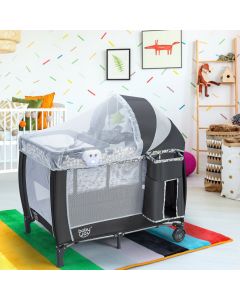 Baby Travel Cot Crib Foldable Playpen Infant Bassinet Cot Bed
