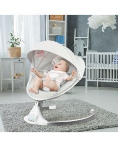 Electric Baby Rocker Bouncer Chair Cradle Mosquito Net Remote Control