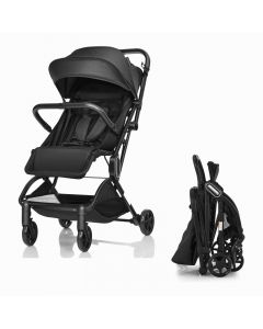 Foldable Baby Stroller Pushchair Pram Toddler Buggy with Adjustable Backrest