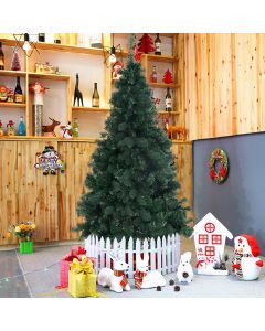 6.9ft (2.1m) Artificial Christmas Tree with Metal Stand