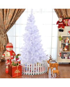 White Artificial Christmas Tree with Metal Stand in 4 Heights