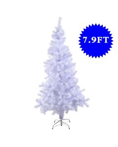 Artificial White Christmas Tree with Metal Stand in 4 Sizes