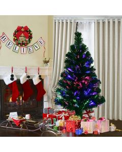 3FT 4FT 5FT 6FT Artificial Fiber Optic Christmas Tree Decoration
