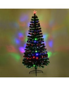 2.1 m Changing Lights LED Fiber Optic Christmas Tree