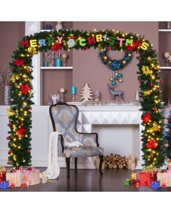 Artificial Christmas Tree Arch with LED Lights