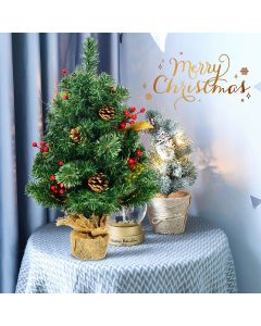 60 Cm Artificial Tabletop Christmas Tree with Pine Cones
