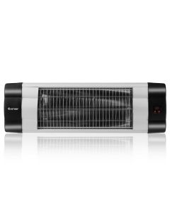 1500w Infrared Wall-Mounted Heater with Remote Control Silver