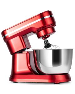 Electric Stand Food Mixer 4.5L Stainless Steel Bowl Red