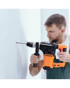 4 in 1 Rotary Hammer Drill with 6-Speed Adjustments