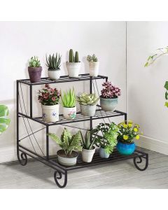 3 Tier Plant Ladder Stand Display