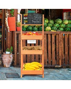 3-Tier Ladder Rack with Blackboard