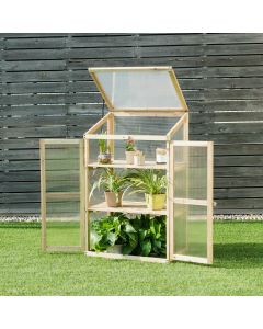 3-Tier Wooden Greenhouse Garden Planter Box