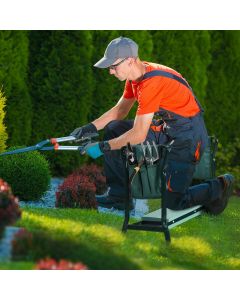 Folding Padded Garden Kneeler Seat with Tool Storage