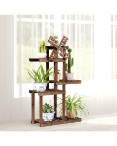 5 Tier Wooden Plant Stand for Indoors or Out