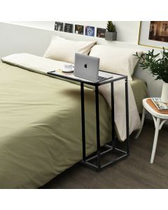 C-Shaped Industrial Sofa Side End Table