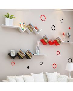 Pair of Floating "W" Shelves