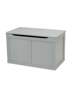 Large Wooden Storage Box with Lid and Safety Hinge