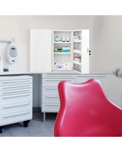 53x20x53cm Lockable First Aid Cabinet