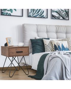 Retro Side Table Beside Sofa Nightstand End Lamp Table