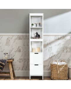 Tall Storage Unit with 2 Deep Box Drawers
