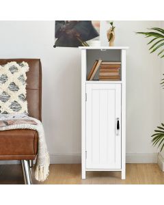 Wooden Bathroom Floor Cabinet with Adjustable Shelf