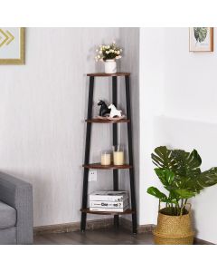 Industrial Styled Corner Bookcase /  Display Unit
