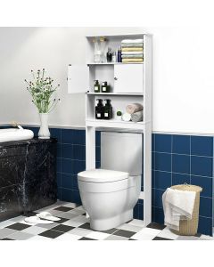 Landing Bathroom Shelf with Three Layers and Two Doors