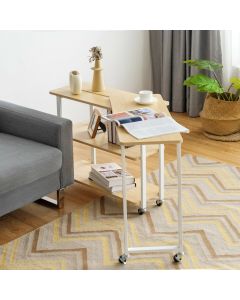 L-Shape 360° Rotating Computer PC Desk Corner Table