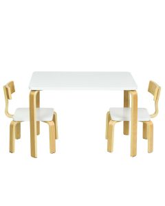 3 Piece Kids Table and Chair Set for Arts and Homework