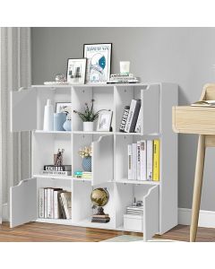 9 Cube Shelving Unit White