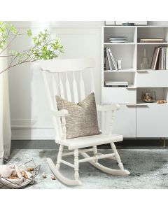Wooden Outdoor Rocking Chair Vintage Styled Garden