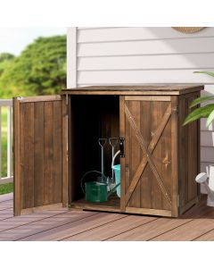 Garden Wooden Shed with Double Doors