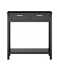 Modern Console Table 2 Drawer with Shelf