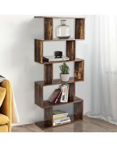 5-tier Wooden Bookcase Bookshelf
