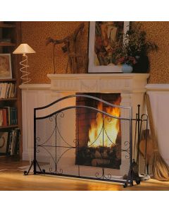 Decorative Spark Flame Barrier with Metal Mesh