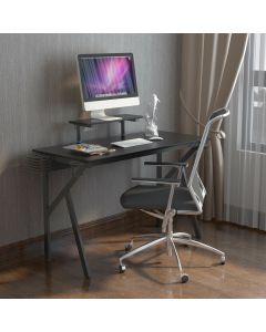 K- Frame Computer Desk with Adjustable Monitor Shelf