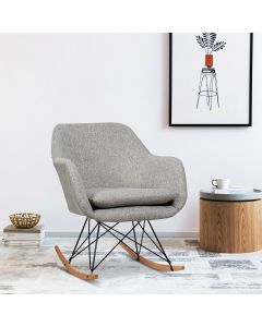 Accent Rocker Chair Upholstered Single Relax Armchair
