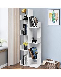 8-Tiers Floor Standing Tree Shaped Bookshelf