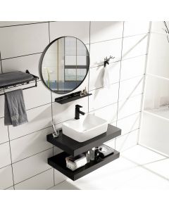 Round Shaped Wall Mirror with Metal Frame