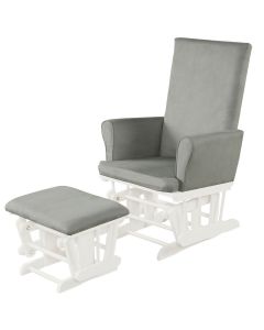 Glider Reclining Rocking Chair Nursery with Footstool