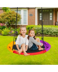 100cm Round Saucer Tree Swing with Pillow & Handle