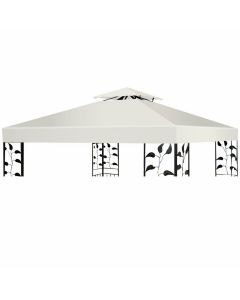 3x3m Garden Gazebo 2-Tier Top Cover Replacement Tent