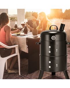 BBQ Charcoal Smoke Grill Lightweight Camping Garden