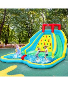 Inflatable Bouncy Water Castle with Double Water Slide