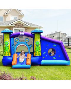 Inflatable Bounce House Cartoon Castle with Water Slide