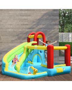 Inflatable Bouncy Water Castle with Slide and Water Gun