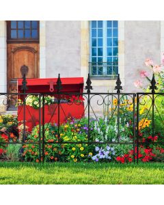 4 Panels Steel Decorative Garden Fence