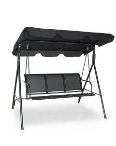 3 Seater Garden Swing Chair with Adjustable Canopy